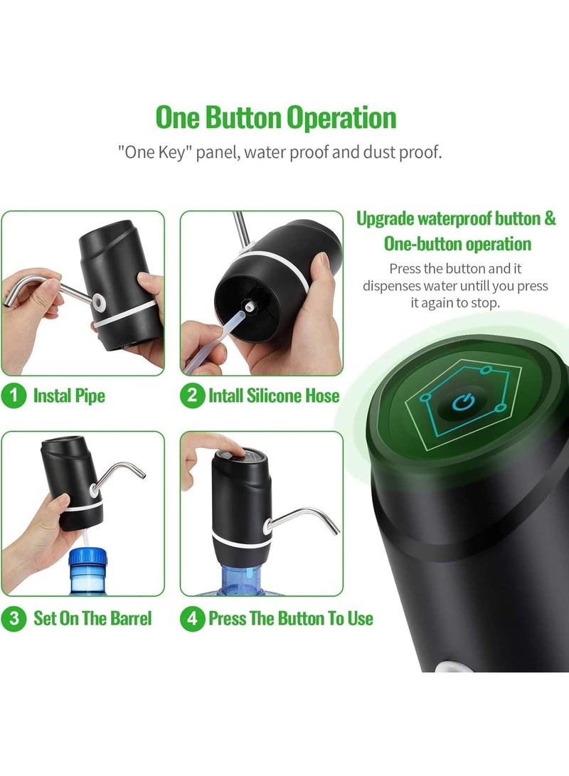 5 جالون كهربائي للشرب موزع المياه المحمولة ، Universal USB شحن زجاجة المياه مضخة ل 2-5 جالون مع. - Image 4